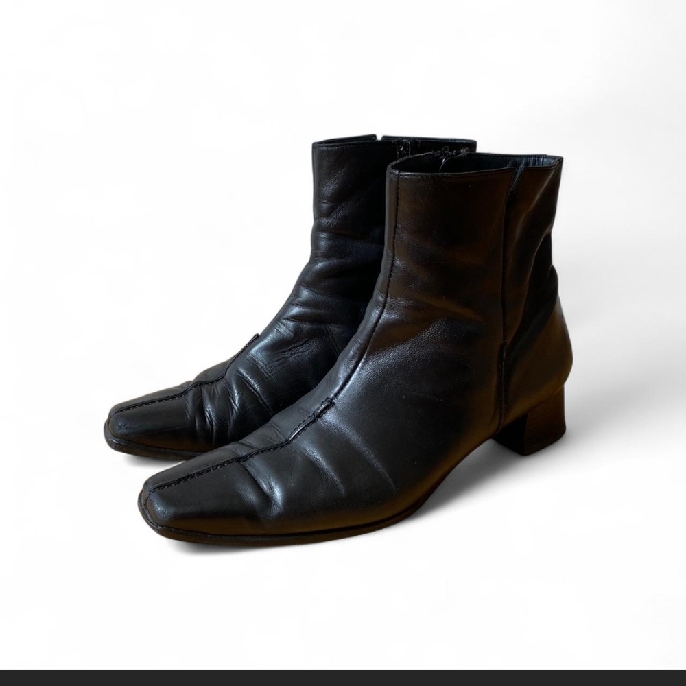 Paul Green Black Leather Boots